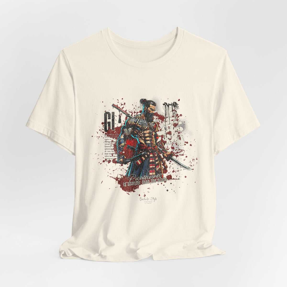 Natural tone GI shirt — stripped of noise, pure in principle.