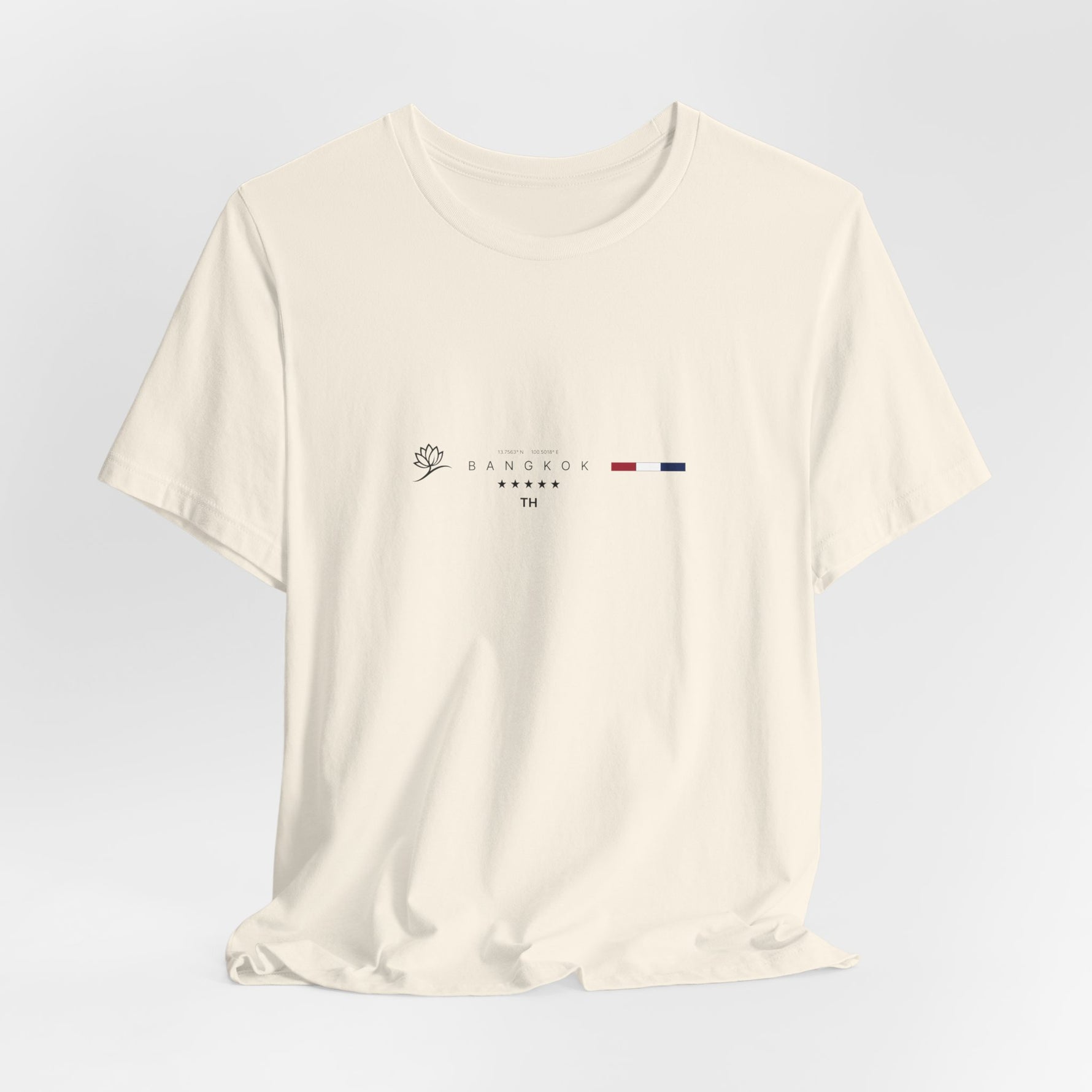 The BANGKOK t-shirt in Natural — a raw, unbleached tone that feels organic and grounded.