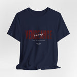 The VENGEANCE t-shirt in Navy — deep blue, heavy with weight and calm intensity.