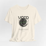 The VOID t-shirt in Natural — light that shouldn't still exist.