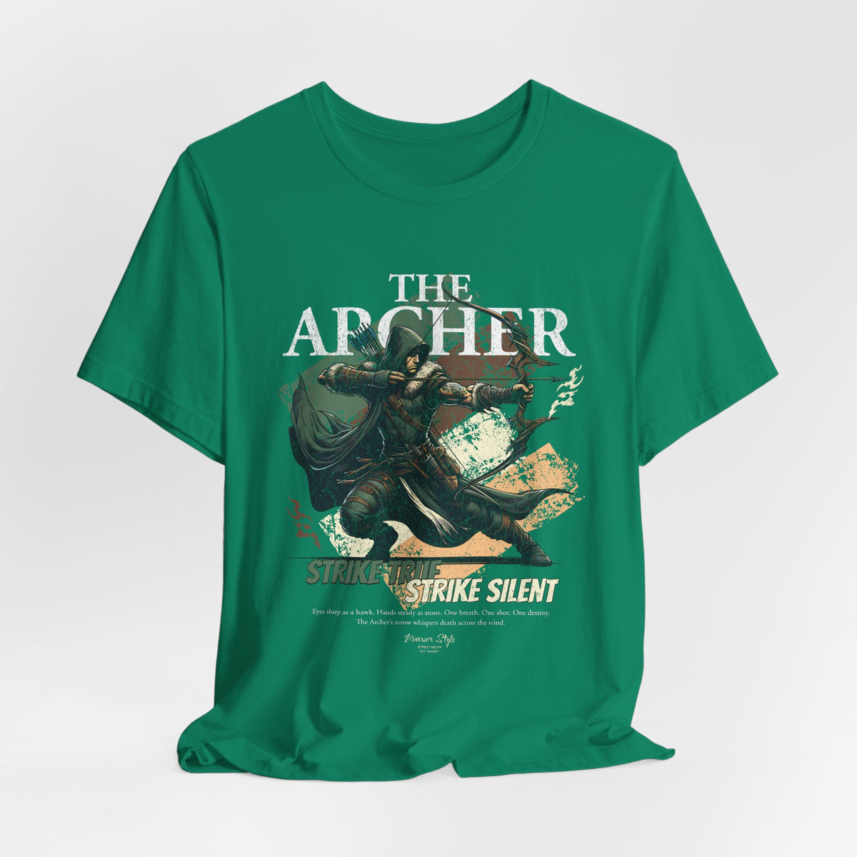 The ARCHER t-shirt in kelly — Green like the hunt — fresh, silent, focused.