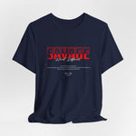 The SAVAGE t-shirt in Navy — calm exterior. Untamed core.