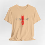 The LOSTSOUL t-shirt in Sand Dune — a lost echo under the weight of forgotten places.