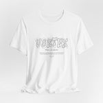 The VORTEX t-shirt in White — the clarity before chaos.