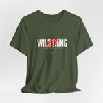 The WILDTHING t-shirt in Military Green — Earthy tone adds a survivalist edge to the primal message.