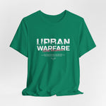 The URBAN WARFARE t-shirt in Kelly — green like survival instincts in concrete jungles.