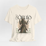 The DRUID t-shirt in Natural — pure as uncut stone and untouched groves.