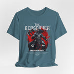 The BERSERKER t-shirt in Heather Deep Teal — Cold madness from forgotten fjords.