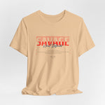 The SAVAGE t-shirt in Sand Dune — camouflage for the quietly wild.
