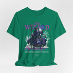 The Wizard t-shirt in Kelly — Nature’s raw spell woven in green.