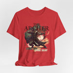 The ARCHER t-shirt in heatherred — A breath before the strike, blood in the wind.