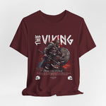 The VIKING t-shirt in Maroon — Deep, dry blood of a warrior’s oath.