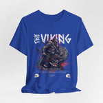 The VIKING t-shirt in True Royal — Regal steel of kings who ruled with axe and fire.