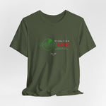 The OPERATION GHOSTLINE t-shirt in military green — camouflage protocol engaged.