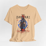 The Samurai t-shirt in Sand Dune — like history written in dust and discipline.
