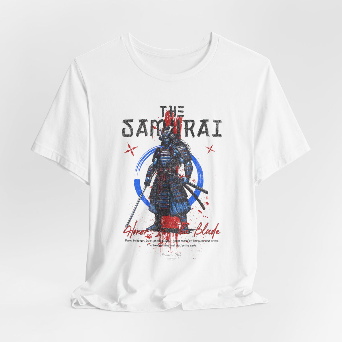 The Samurai t-shirt in White — purity before the strike.