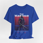 The Warrior t-shirt in True Royal — battle-tested, dignity intact.