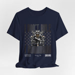 The COMMAND t-shirt in Navy — 3D navy blue version. No model, no background.