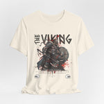 The VIKING t-shirt in Natural — Like sunlit bone or aged parchment from ancient raids.