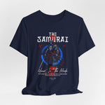 The Samurai t-shirt in Navy — like a midnight oath sworn in silence.