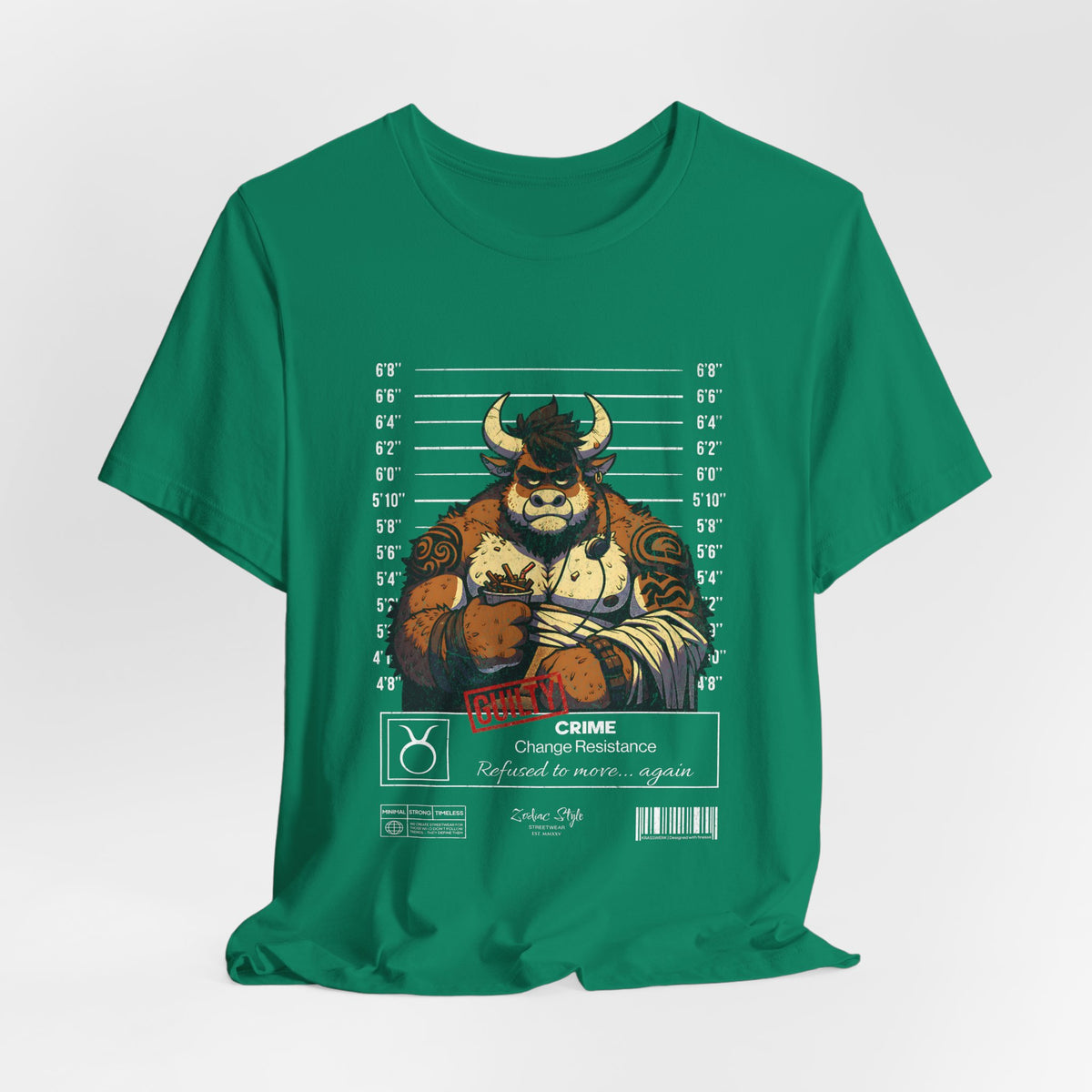 The TAURUS t-shirt in Kelly — Quiet strength in vivid green — unapologetically you.
