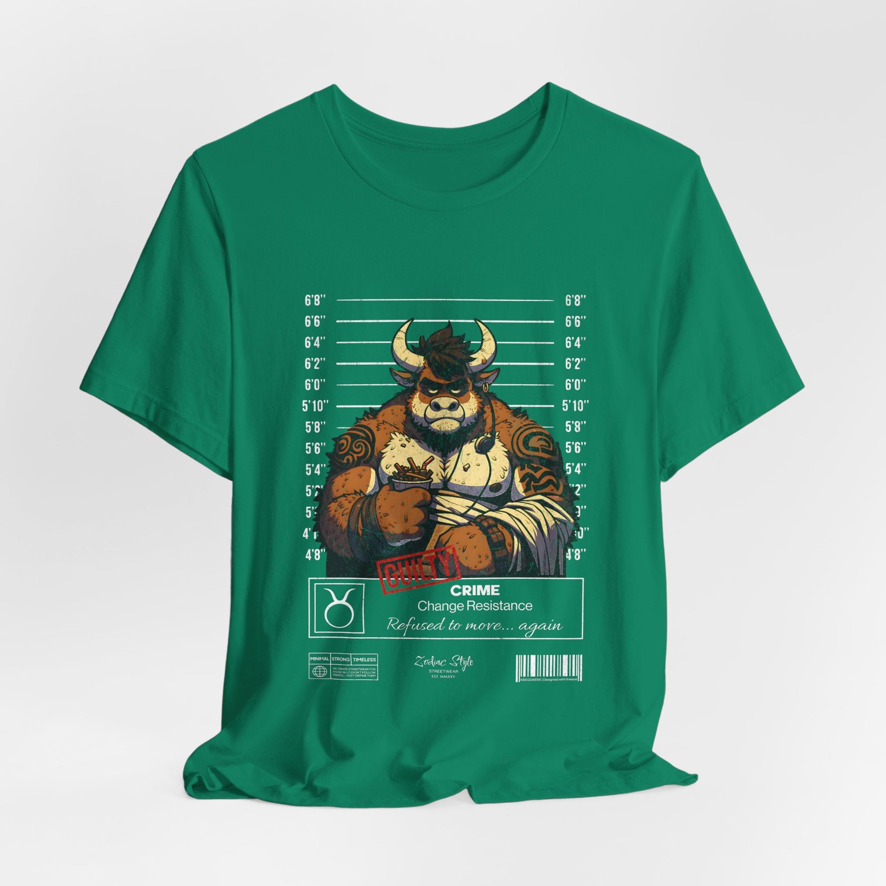 The TAURUS t-shirt in Kelly — Quiet strength in vivid green — unapologetically you.