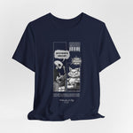 The NAP – 18h A Day t-shirt in Navy — Dark blue adds depth and brings subtle sophistication to the monochrome design.
