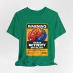 The Brain Activity Detected t-shirt in Kelly — alert and alive like electric growth.