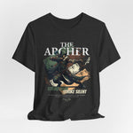 The ARCHER t-shirt in darkheathergrey — Camouflaged in twilight, unseen but watching.