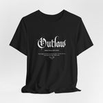 The OUTLAW t-shirt in Black — forged in the shadows, moved in plain sight.