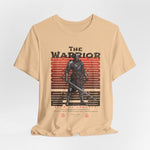 The Warrior t-shirt in Sand Dune — the old path, walked with honor.