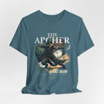 The ARCHER t-shirt in heatherdeepteal — A silent strike across cold waters.
