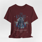 The KNIGHT t-shirt in Maroon — regal, like the drape of noble houses at war.