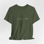 The ISTANBUL t-shirt in Military Green — A rugged tone that captures Istanbul’s layered history and resilience. 3D mockup, no background, no model.
