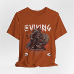 The VIKING t-shirt in Autumn — Earthy like ancient sails; born for cold winds and fallen leaves.