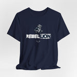 Navy swatch for REBELLION – timeless darkness with disciplined defiance