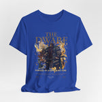 The DWARF t-shirt in True Royal — noble, echoing the honor of dwarven kings.