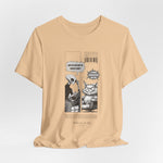 The NAP – 18h A Day t-shirt in Sand Dune — Muted beige tones pair with the comic’s dry humor for an understated look.
