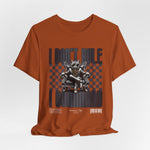 The COMMAND t-shirt in Autumn — 3D mockup of the shirt in a muted orange tone. No model, no background.