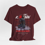 The Ronin t-shirt in Maroon — no master, no mercy — just resolve.