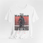 The Warrior t-shirt in White — clarity is the sharpest weapon.