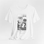 The FEEL REMORSE? t-shirt in white — 3D mockup, clean white canvas for the artwork, no background, no model.