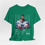 3D mockup of the LIBRA t-shirt in Kelly — classic, vibrant green. NO BACKGROUND. NO MODEL.