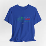 The OPERATION GHOSTLINE t-shirt in true royal — echoing in encrypted silence.