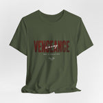 The VENGEANCE t-shirt in Military Green — stoic and tactical, built for resilience.