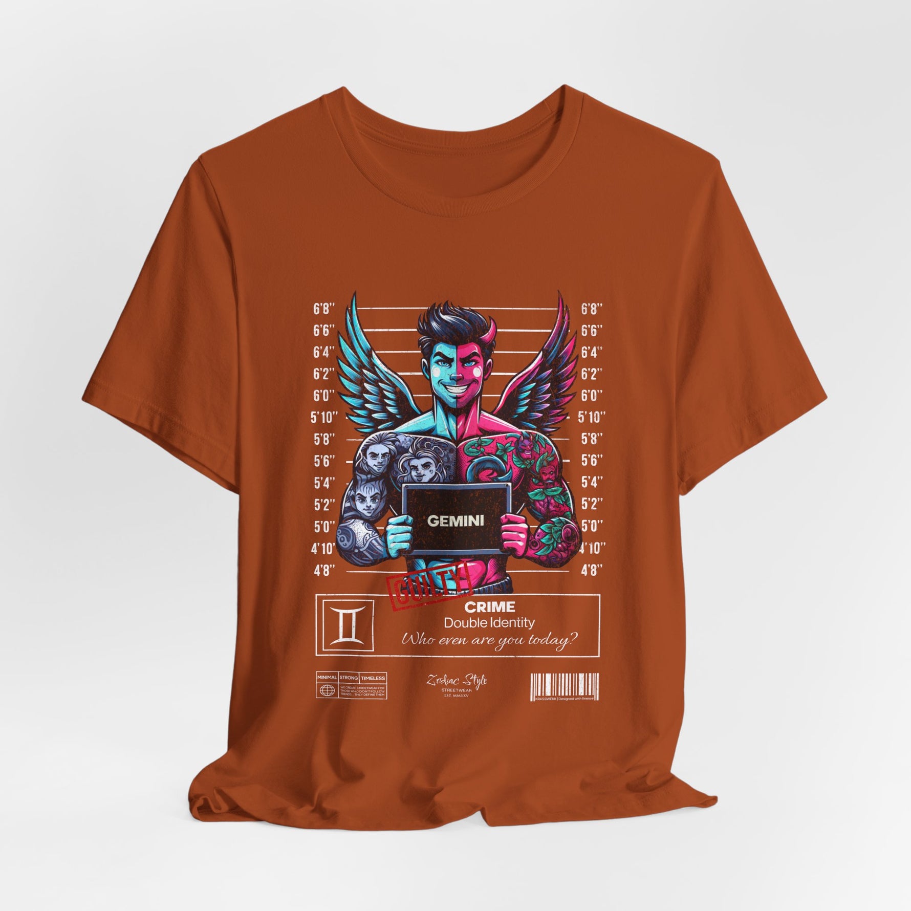 The GEMINI t-shirt in Autumn — Seasonal mood shifts… perfectly timed.