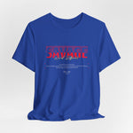 The SAVAGE t-shirt in True Royal — wild clarity dressed in royal defiance.