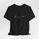 The BANGKOK t-shirt in Black — timeless and bold, where the design pops in full contrast.
