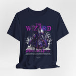 The Wizard t-shirt in Navy — Depths of wisdom bound in ancient blue.