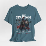 The SPARTAN t-shirt in Heather Deep Teal — depth and grit, like war beneath the waves.